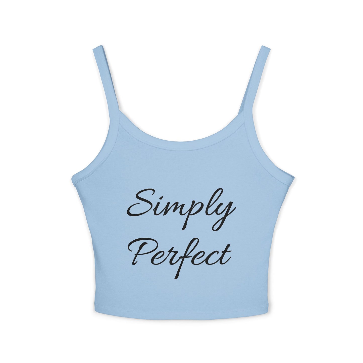 Simply Perfect Women's Spaghetti Strap Tank Top with Dog Design