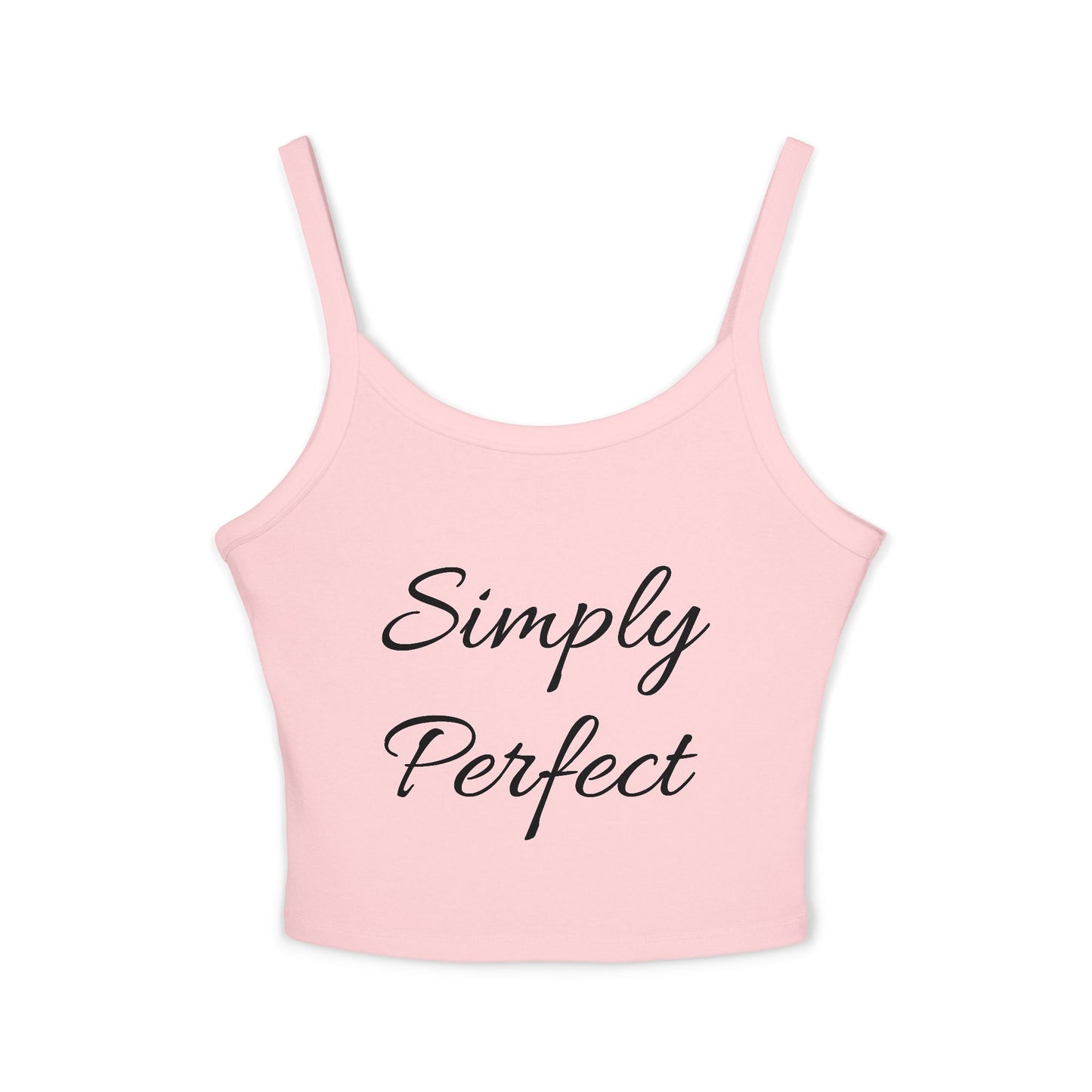 Simply Perfect Women's Spaghetti Strap Tank Top with Dog Design