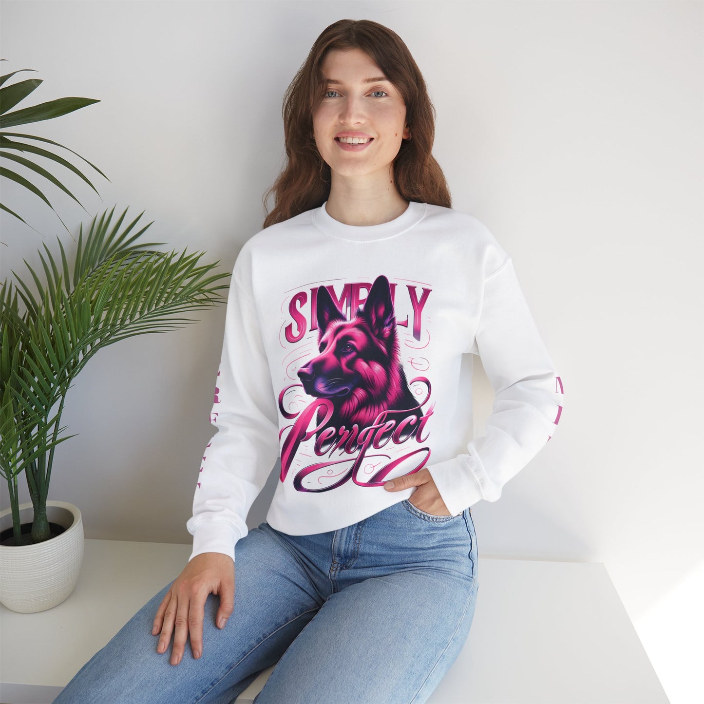 Simply Perfect German Shepherd Sweatshirt - Unisex Heavy Blend Crewneck