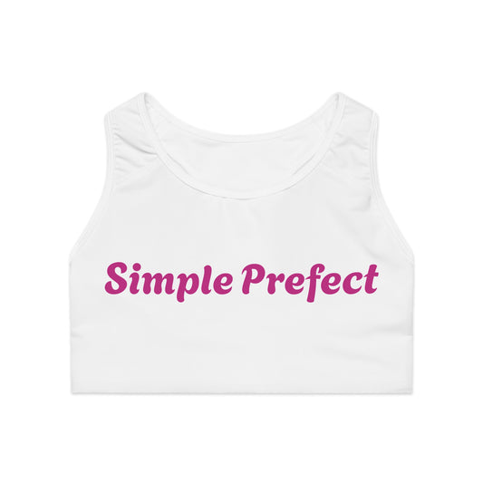 Custom Sports Bra with 'Simple Prefect' Design, Fitness Bra, Workout Gear, German Shepherd Apparel, Unique Gifts for Dog Lovers