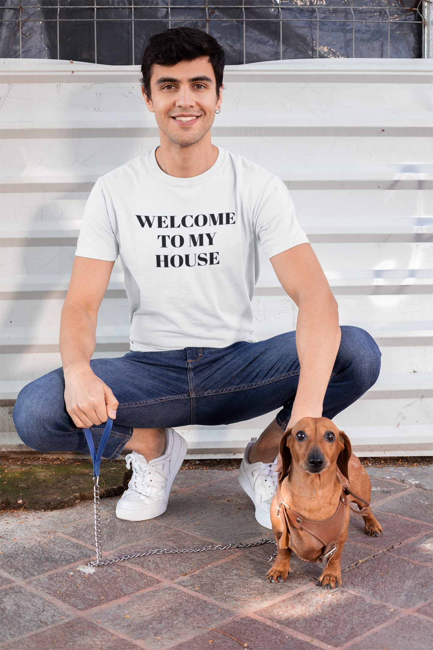 T-Shirt with Fun Quote Welcome Print