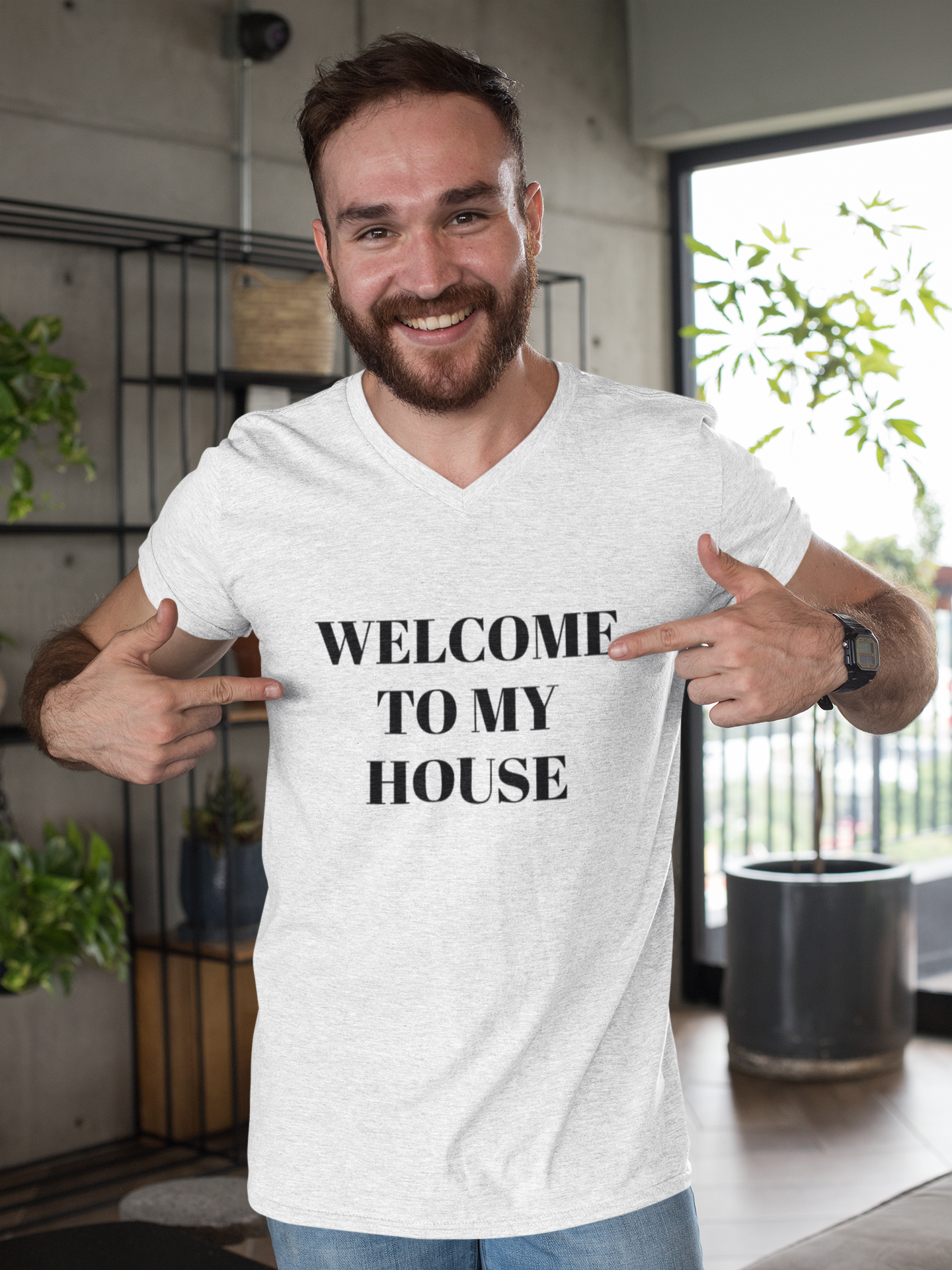 T-Shirt with Fun Quote Welcome Print