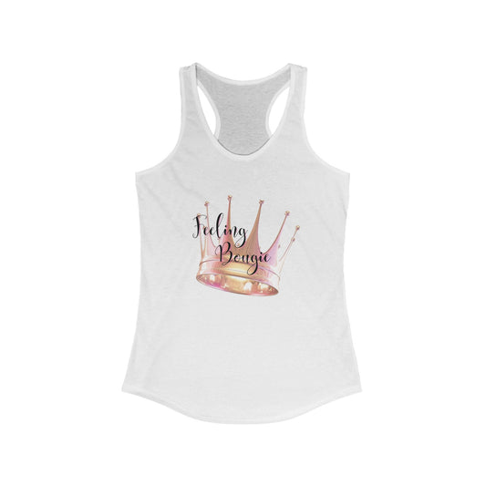 Feeling Bougie Women's Racerback Tank Top - Luxe Style for Fashion Lovers