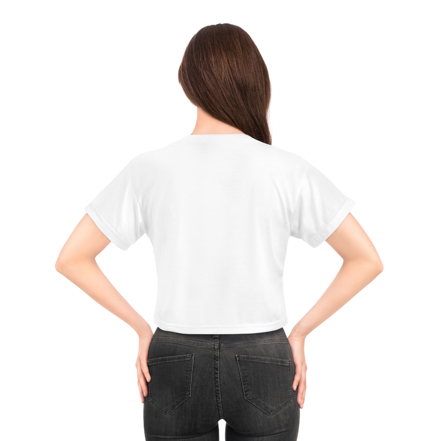 Who Cares. I'm Hot Crop Tee (AOP)