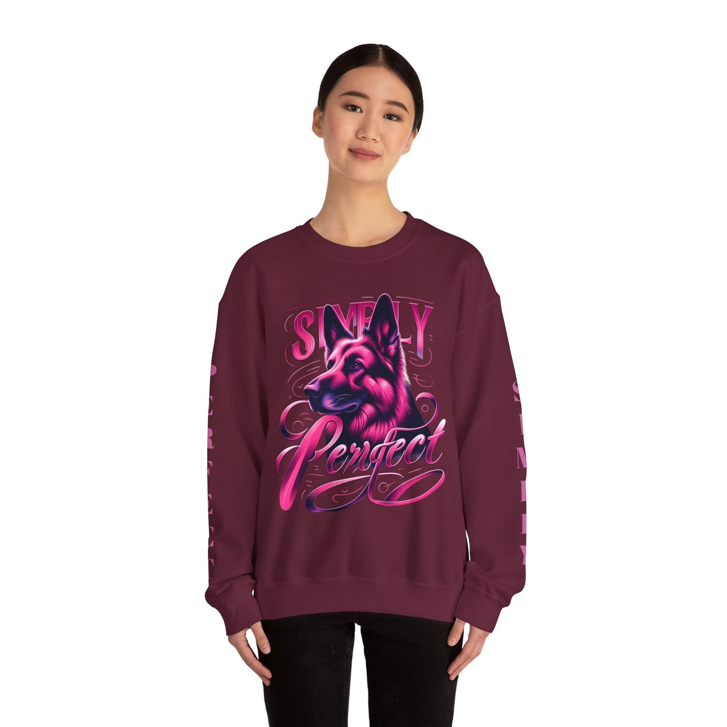 Simply Perfect German Shepherd Sweatshirt - Unisex Heavy Blend Crewneck