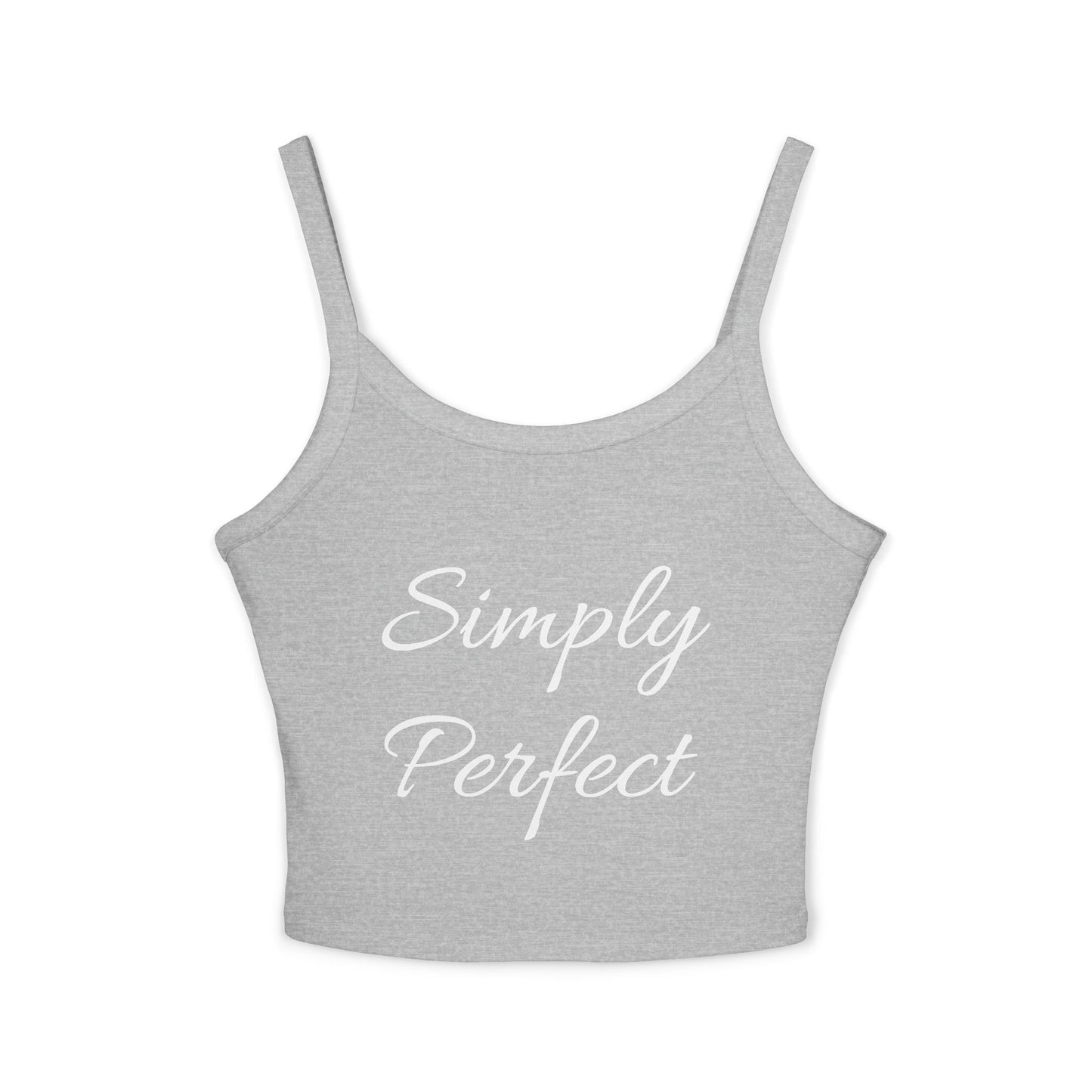 Simply Perfect Women's Spaghetti Strap Tank Top with Dog Design
