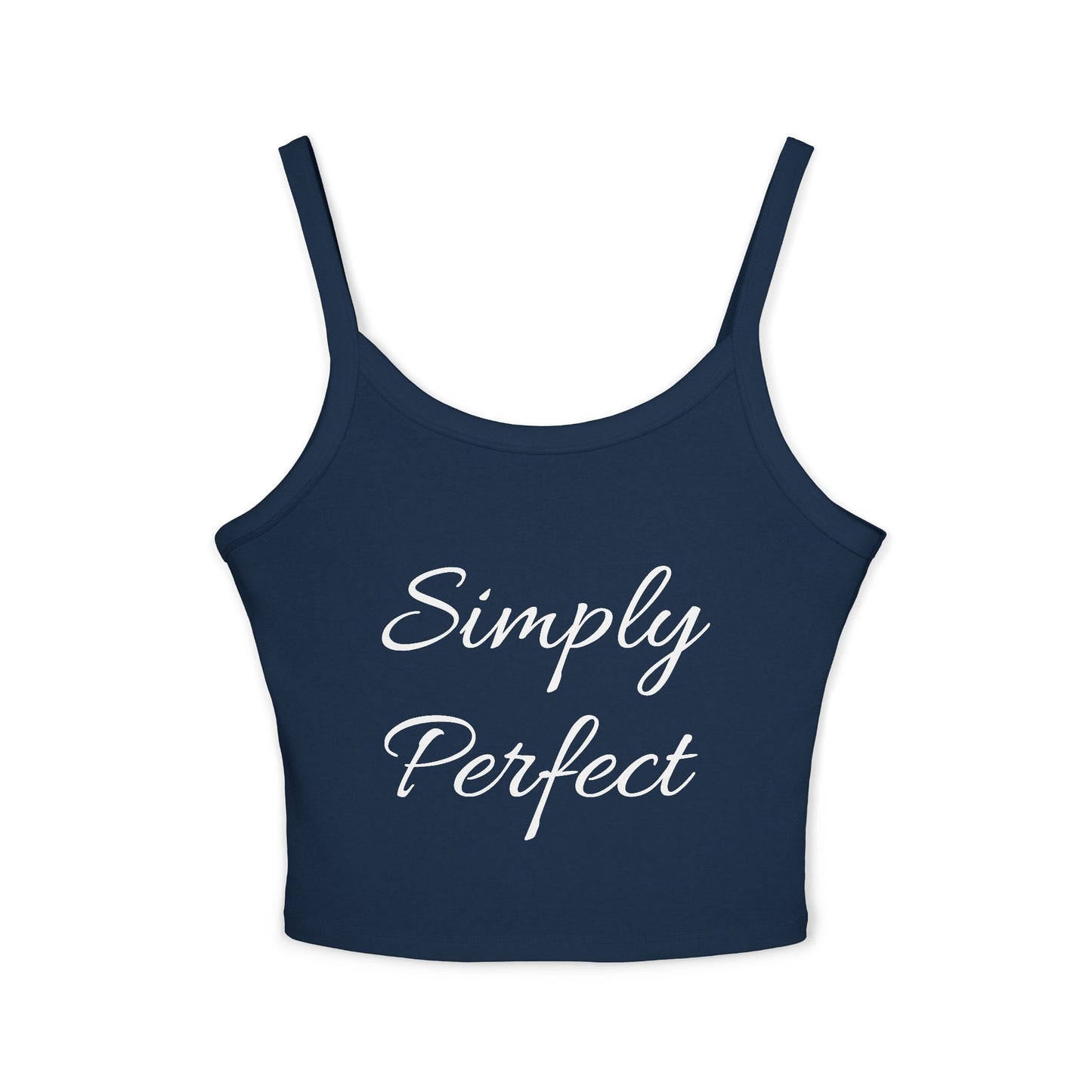 Simply Perfect Women's Spaghetti Strap Tank Top with Dog Design