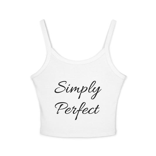 Simply Perfect Women's Spaghetti Strap Tank Top with Dog Design